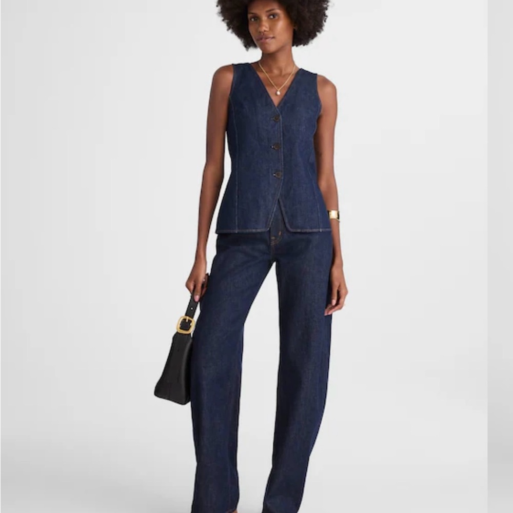 Women's Dark Blue Balloon Jeans